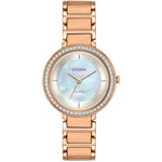EM0483 Reloj Citizen Silhouette Crystal Mujer Acero Oro