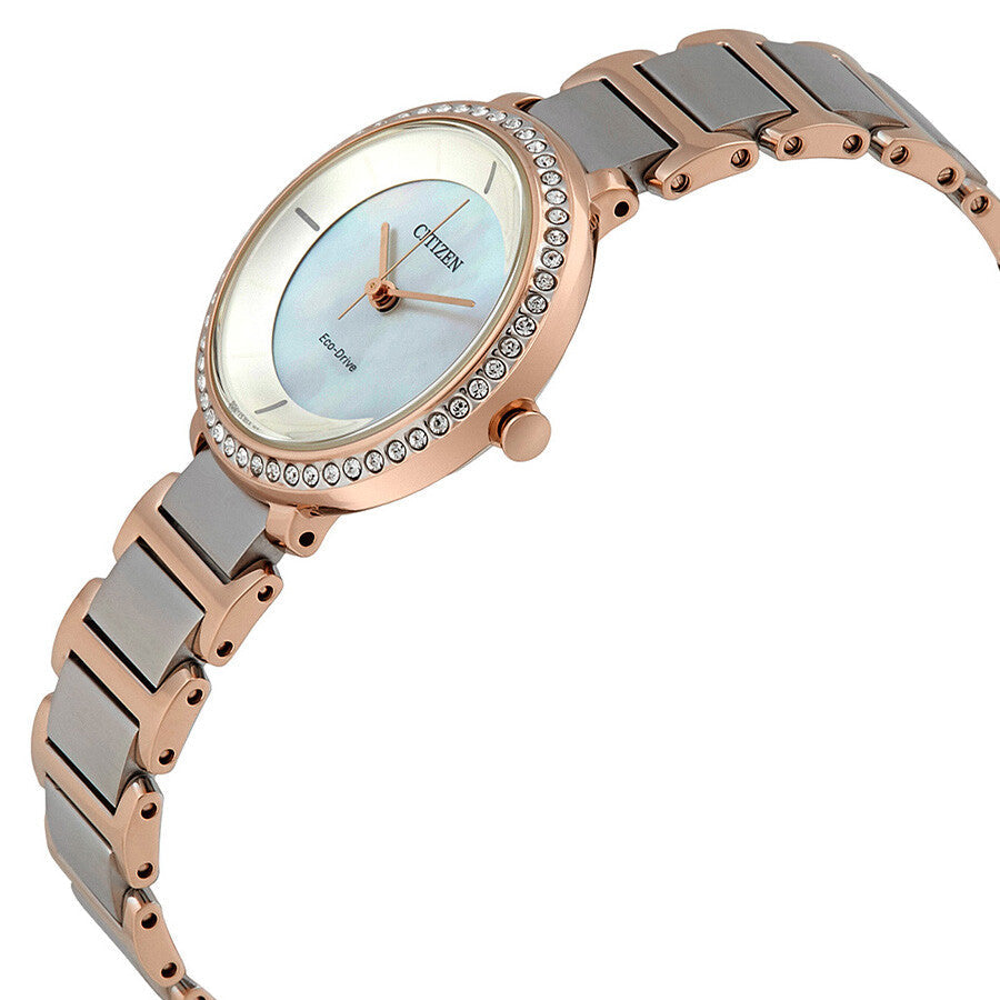 EM0483-89D Reloj Citizen  Eco-Drive Cristal de señorita pulsera de metal - Acero Inoxidable Bicolor