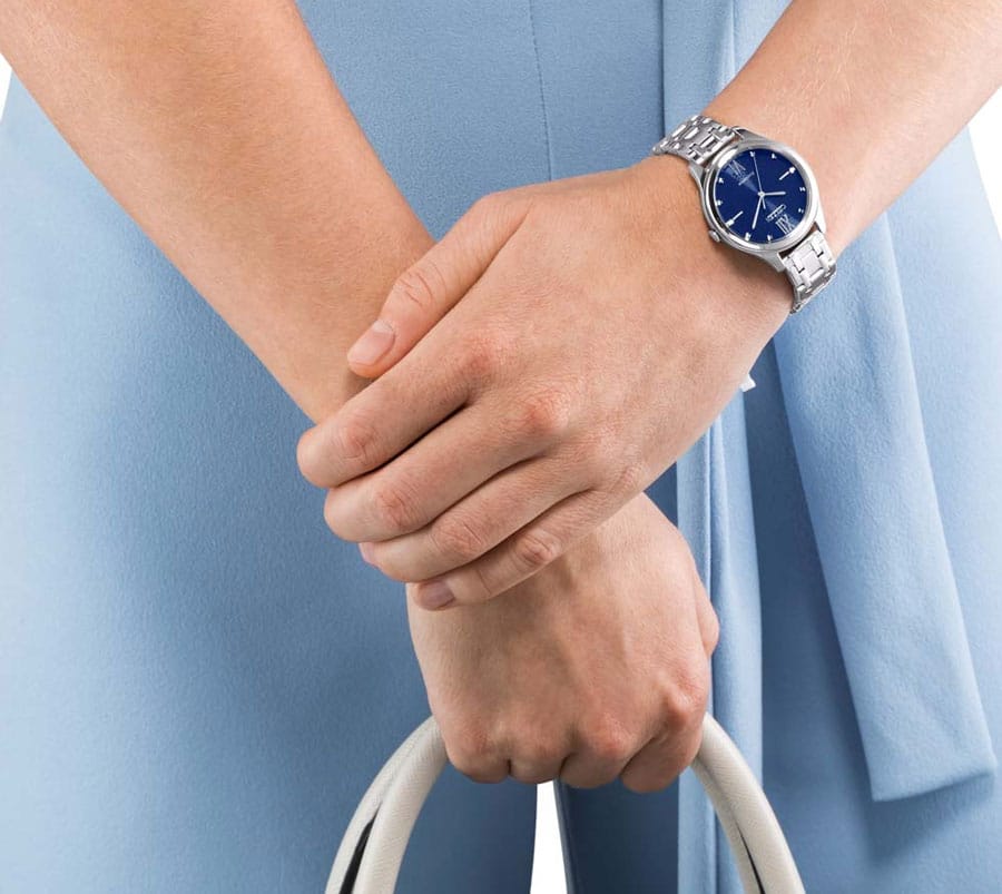 57L Citizen Eco-drive reloj para mujer pulsera de acero - Detalle de esfera