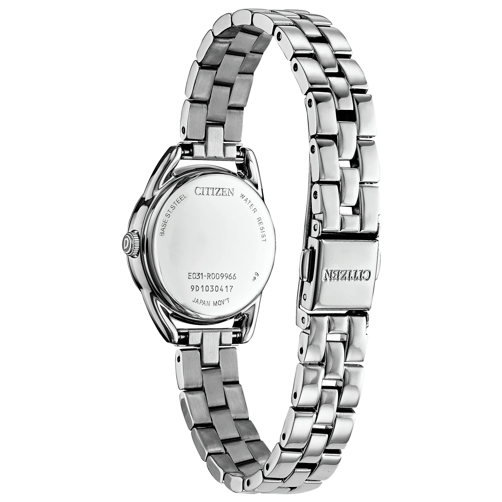 70E Reloj Citizen Eco-Drive Mujer Acero Esfera Negra - Vista lateral