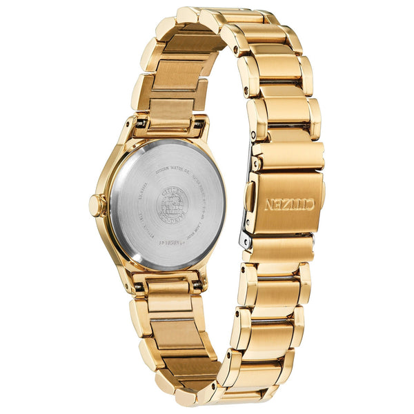 51P Reloj Citizen Axiom Eco-Drive de dama banda de metal - Vista lateral
