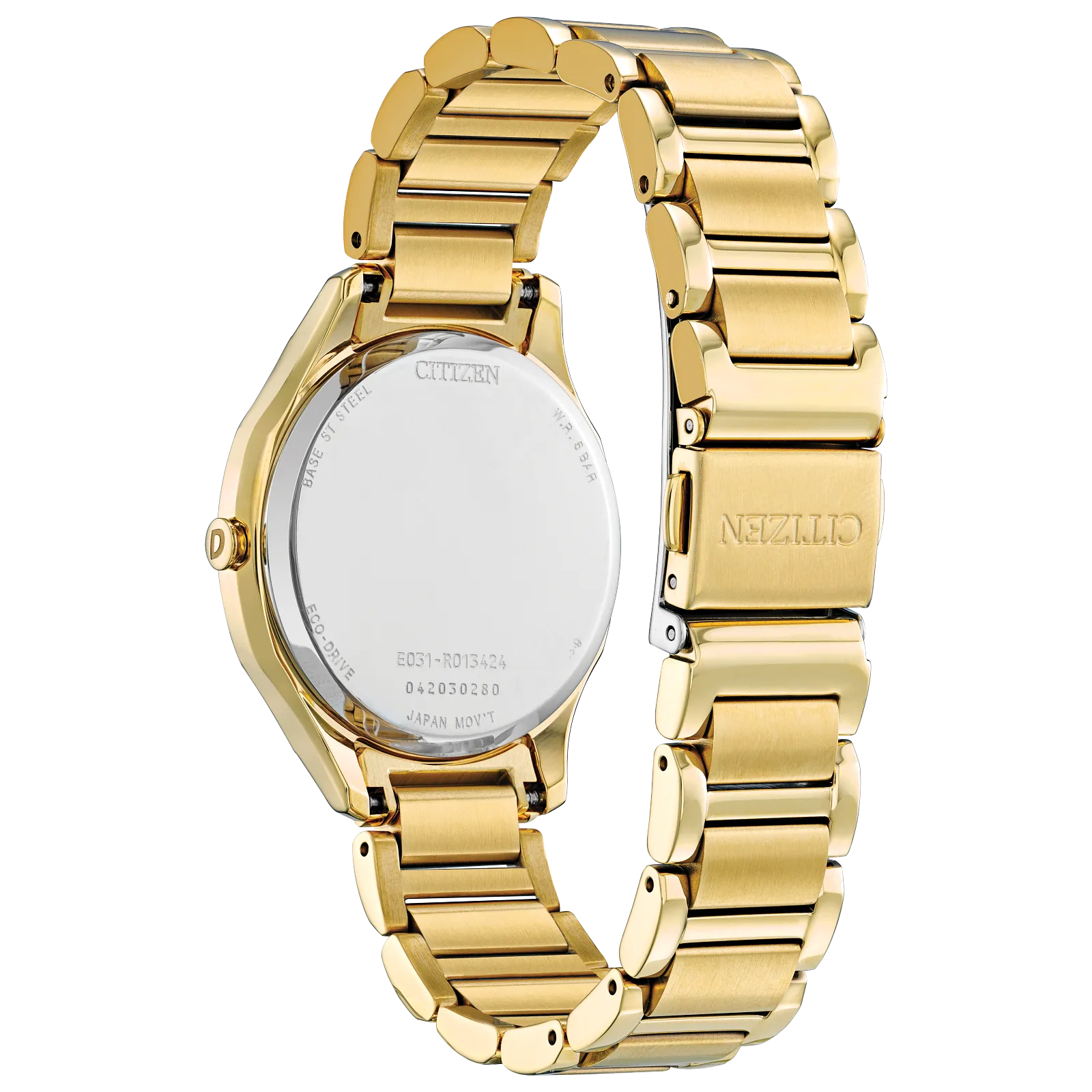 54P Reloj Citizen Weekender de dama banda de metal Eco-drive - Vista lateral