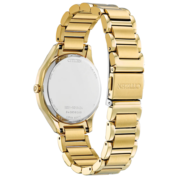 54P Reloj Citizen Weekender de dama banda de metal Eco-drive - Vista lateral