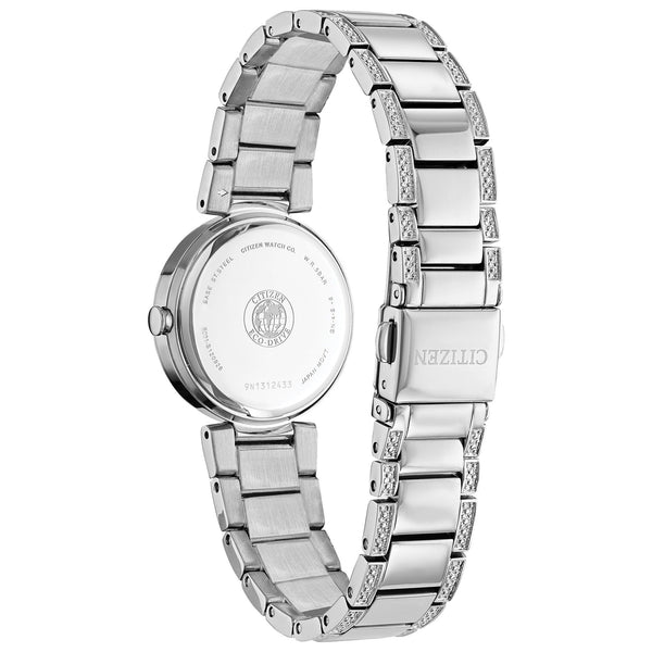 59N Reloj Citizen Eco-Drive Silhouette de mujer correa de metal - Vista lateral