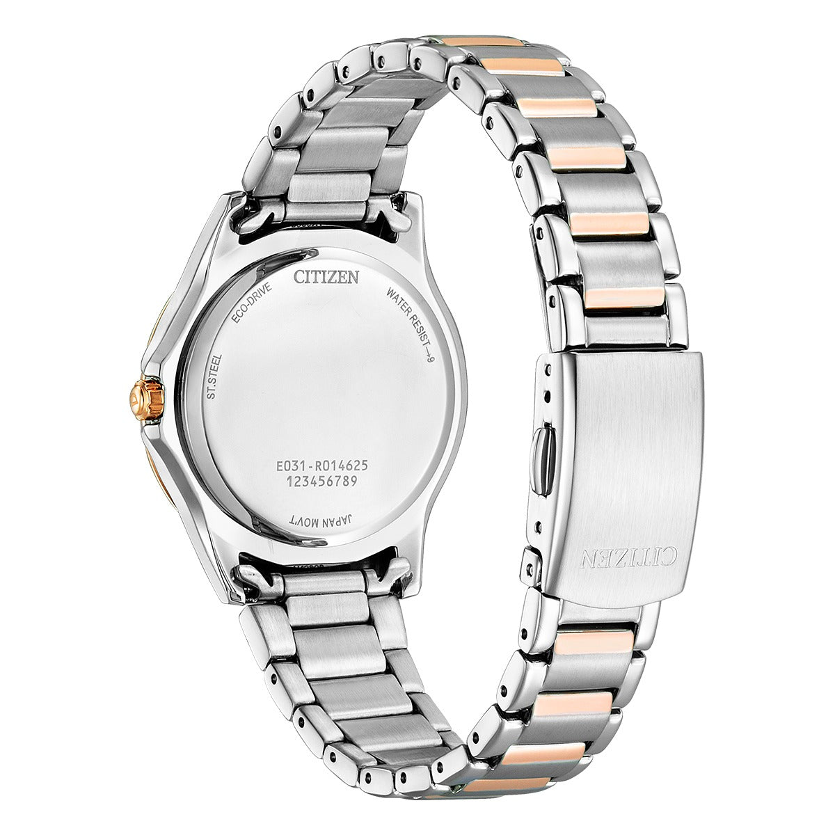 58E Reloj Citizen Eco-Drive Mujer Acero Bicolor - Vista lateral