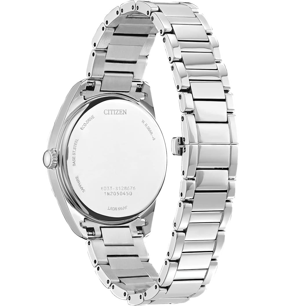 53A Citizen Arezzo Eco-drive Reloj pulsera de metal para mujer - Vista trasera