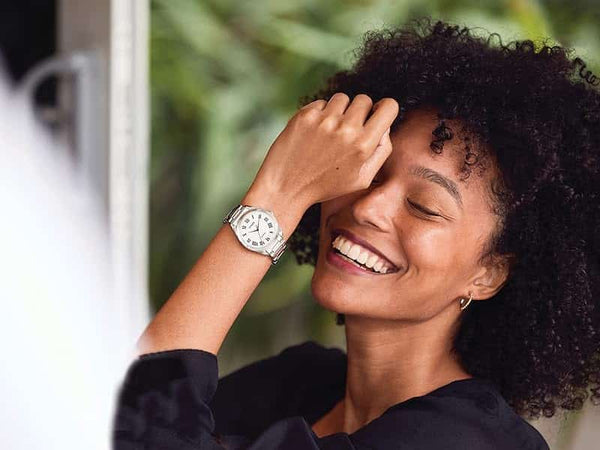 53A Citizen Arezzo Eco-drive Reloj pulsera de metal para mujer - Vista lateral