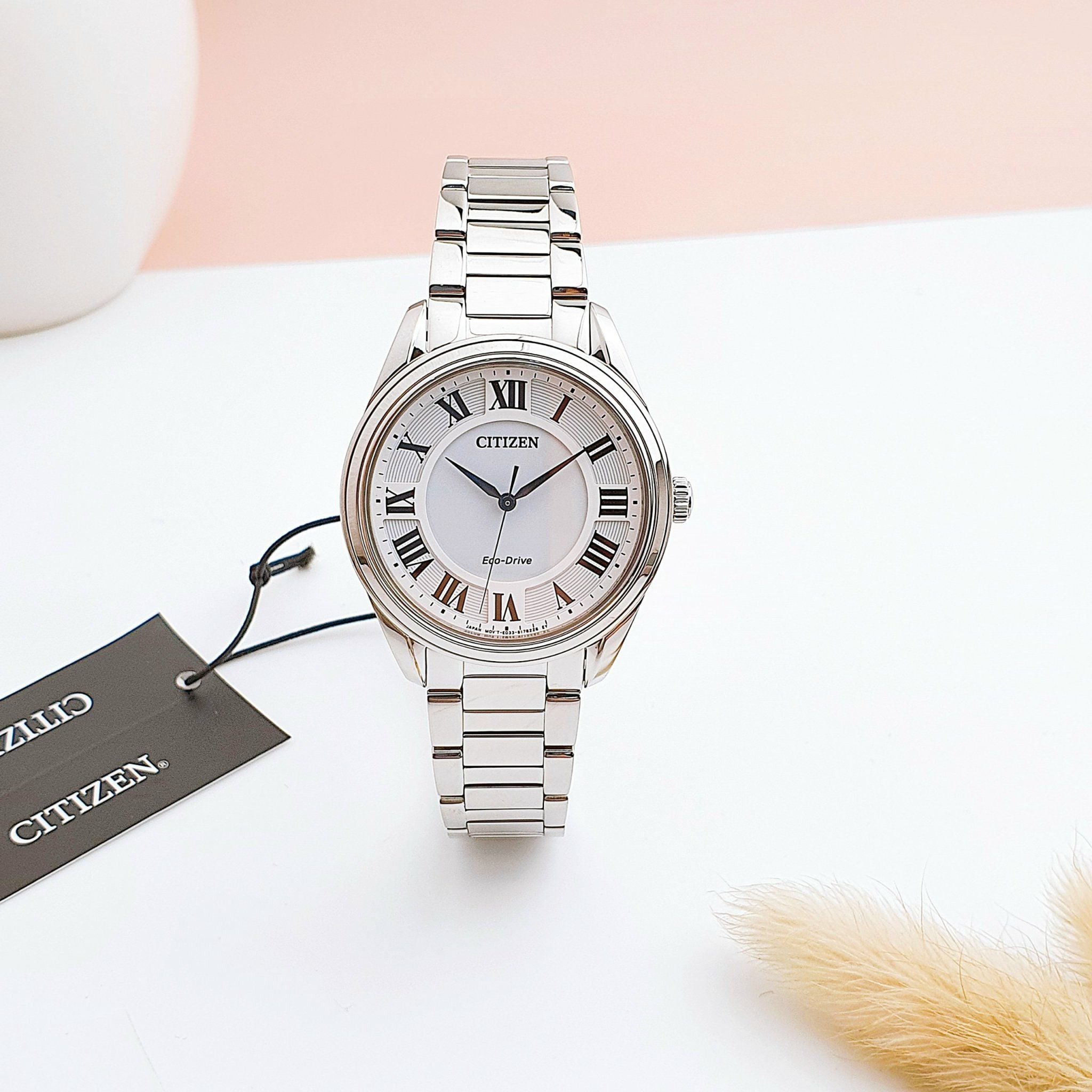 53A Citizen Arezzo Eco-drive Reloj pulsera de metal para mujer - Vista 5