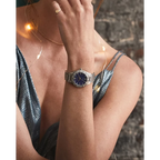 57L Reloj Citizen Silhouette Crystal Eco-drive de dama pulsera de metal 34 mm - Vista trasera