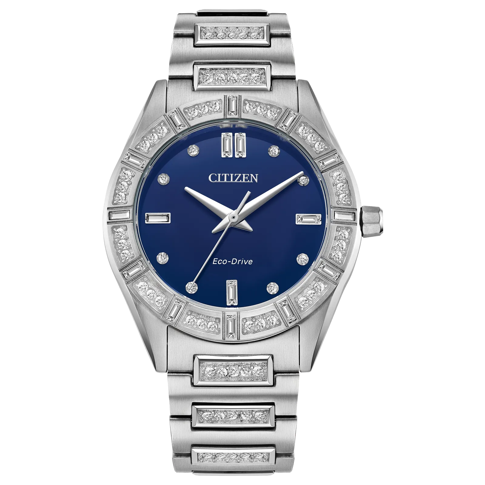 57L Reloj Citizen Silhouette Crystal Eco-drive de dama pulsera de metal 34 mm - Reloj original en Guatemala