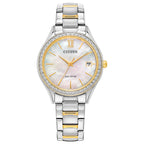 56D Reloj Citizen Crystal Mujer Acero Bicolor Nácar - Reloj original en Guatemala