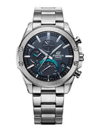 1000D Reloj Edifice Hombre Correa de Acero Esfera Negra - Vista lateral