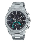1000D Reloj Edifice Hombre Correa de Acero Esfera Negra - Reloj original en Guatemala