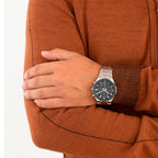 920DB Reloj Edifice Solar Hombre Acero Esfera Negra - Vista trasera