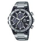 960D Reloj Edifice Hombre Correa Acero Esfera Negra - Reloj original en Guatemala