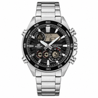 ERA-130D-1A Reloj Edifice de hombre correa de metal 10 años de batería - Acero Inoxidable Plateado