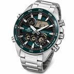 ERA-130D-3A Reloj Edifice de hombre correa de metal - Acero Inoxidable Plateado
