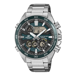 ERA-130D-3A Reloj Edifice de hombre correa de metal - Acero Inoxidable Plateado