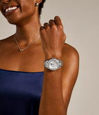 Fossil Reloj Riley de dama pulsera de metal - Vista trasera