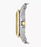 Fossil Reloj Riley de dama pulsera de metal 38mm - Vista lateral