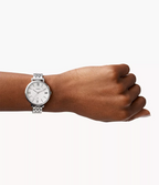 Reloj Fossil Jacqueline de mujer correa de metal - Vista trasera