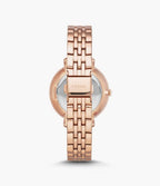 Reloj Fossil Jacqueline Mujer Acero Inoxidable Oro Rosa - Detalle de esfera
