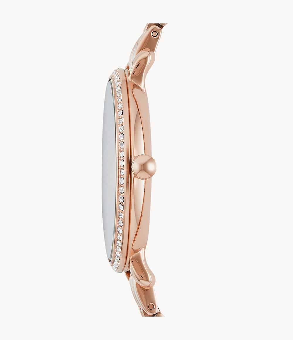 Reloj Fossil Jacqueline Mujer Acero Inoxidable Oro Rosa - Vista trasera