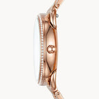 Reloj Fossil Tailor Mujer Correa Metal Oro Rosa - Vista trasera