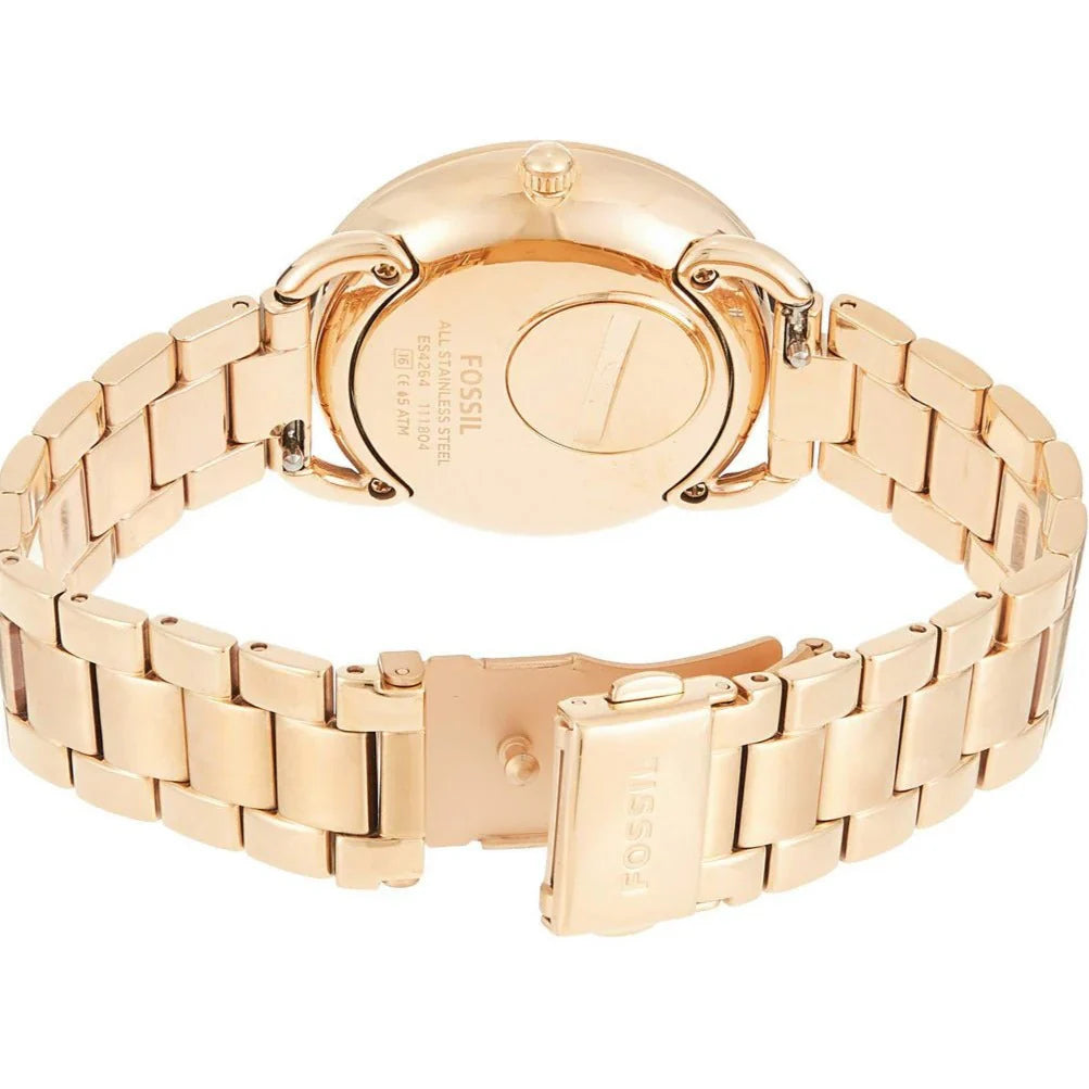 Reloj Fossil Tailor Mujer Correa Metal Oro Rosa - Detalle de esfera