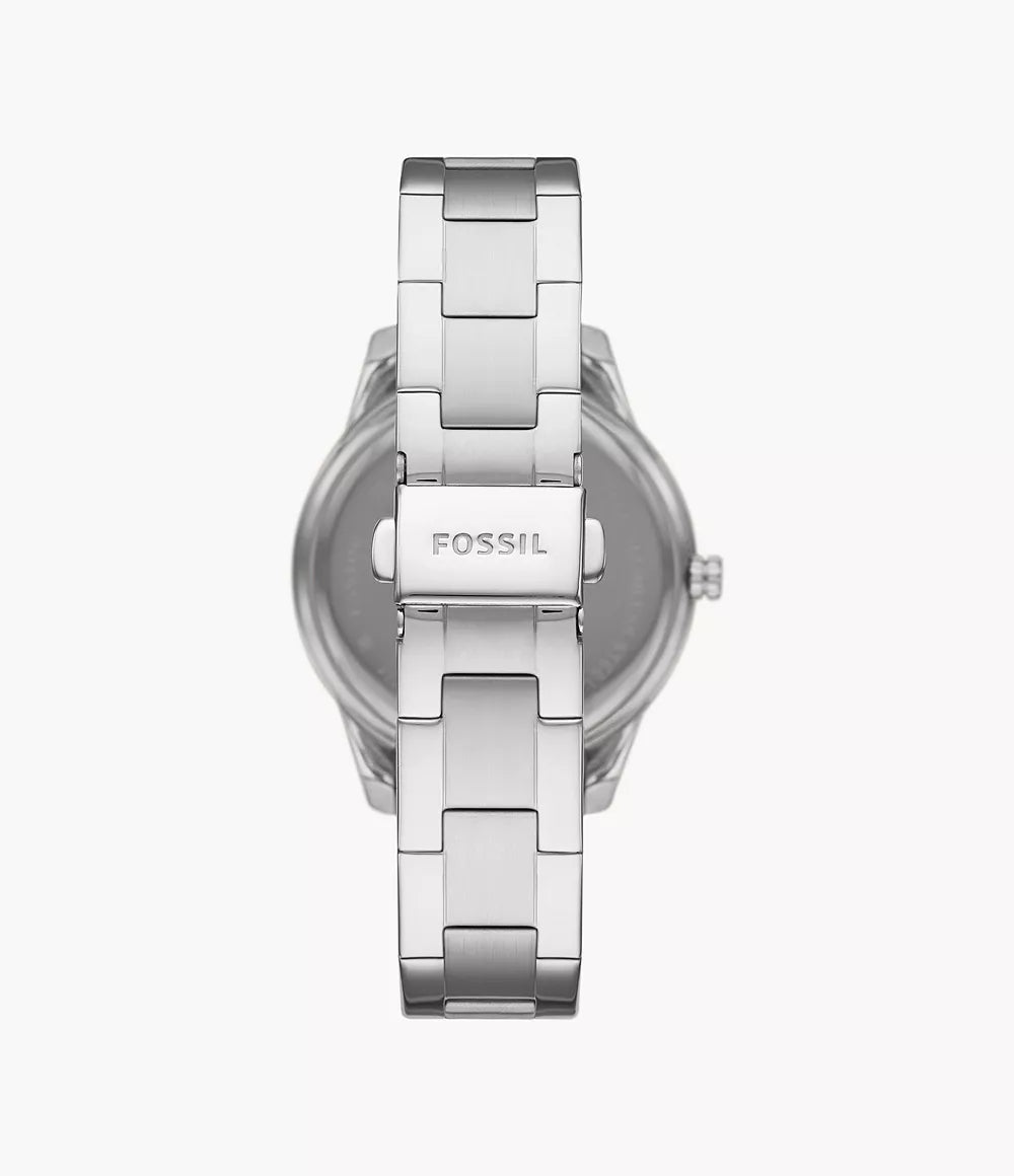 Reloj Fossil Stella Sport Mujer Correa Acero Plateado - Detalle de esfera