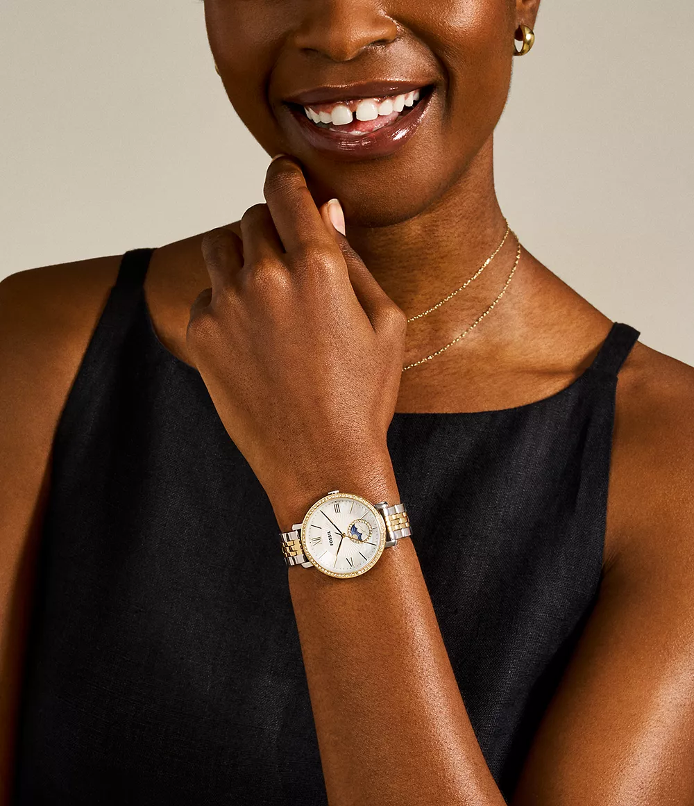 Reloj Fossil Jacqueline de mujer correa de metal - Vista trasera