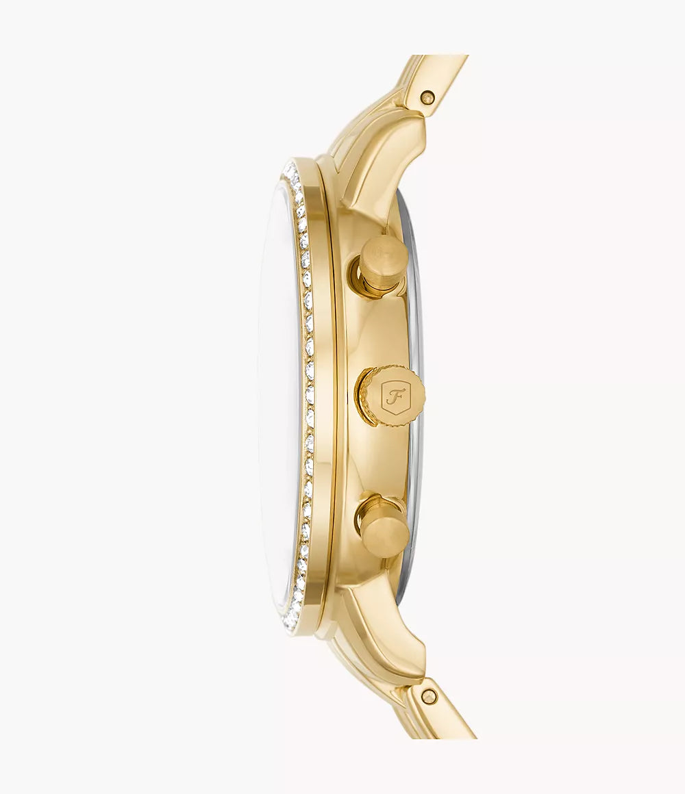 Fossil Reloj Neutra de dama pulsera de metal - Vista lateral