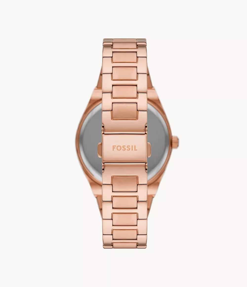 Reloj Fossil Scarlette Mujer Acero Inoxidable Oro - Detalle de esfera