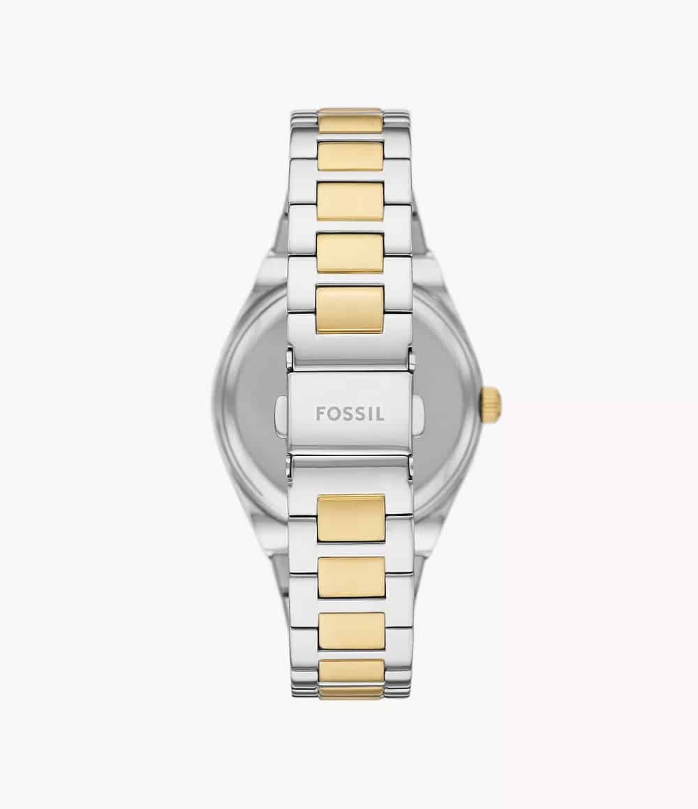 Reloj Fossil Scarlette Mujer Acero Dorado Plateado - Detalle de esfera