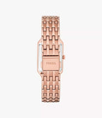 Reloj Fossil Raquel para dama pulsera de metal cuadrado - Detalle de esfera