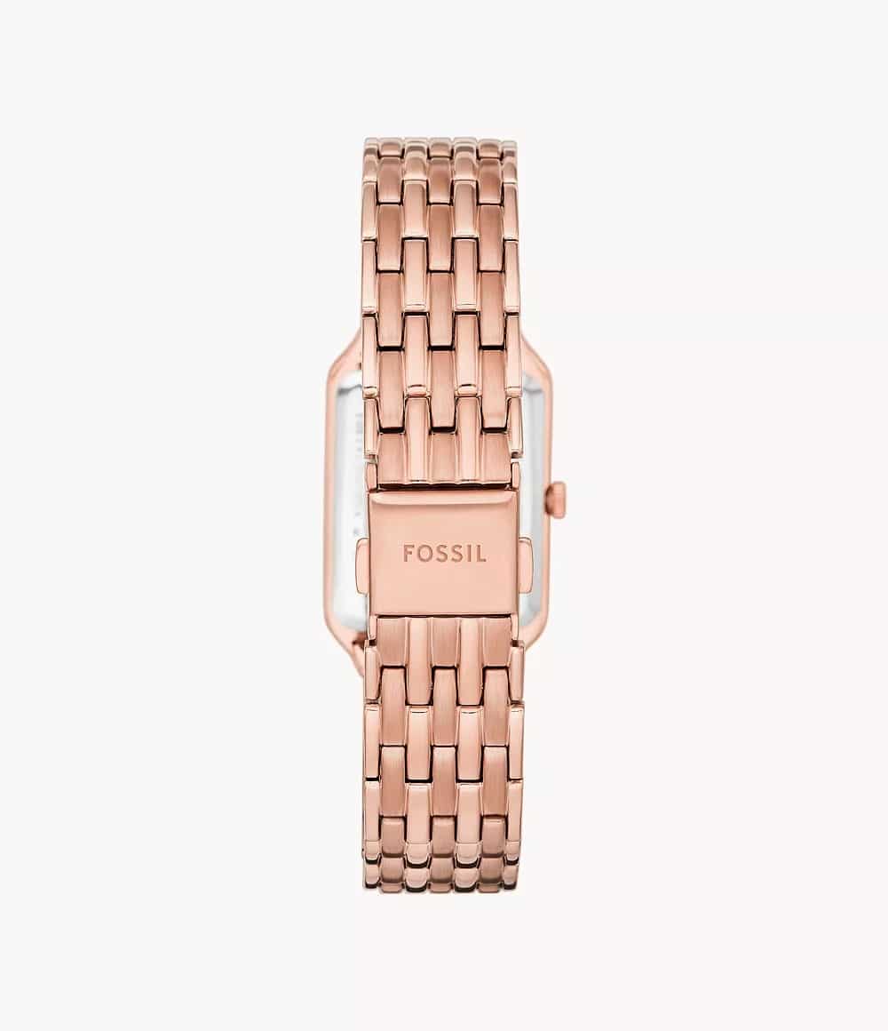Reloj Fossil Raquel para dama pulsera de metal cuadrado - Detalle de esfera
