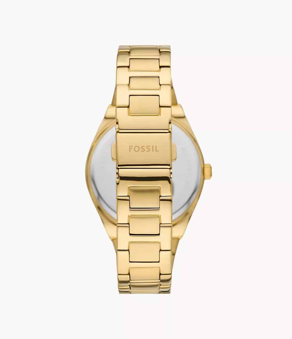 Reloj Fossil Scarlette Mujer Pulsera Acero Dorado - Detalle de esfera