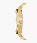 Reloj Fossil Scarlette Mujer Pulsera Acero Dorado - Vista lateral