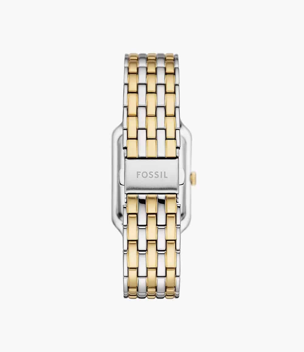 Reloj Fossil Raquel Mujer Acero Bicolor Oro Plata - Vista trasera