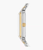 Reloj Fossil Raquel Mujer Acero Bicolor Oro Plata - Detalle de esfera