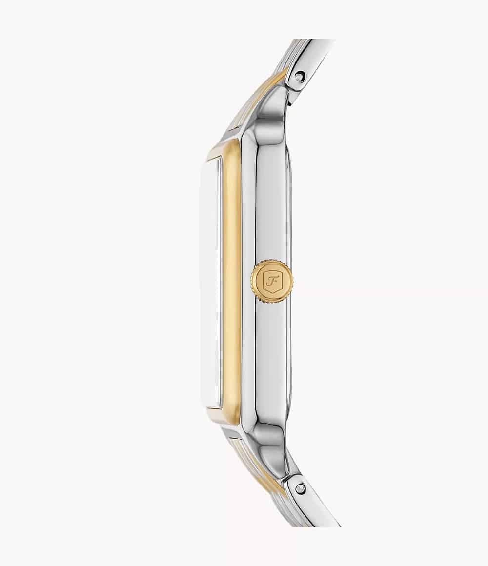 Reloj Fossil Raquel Mujer Acero Bicolor Oro Plata - Detalle de esfera