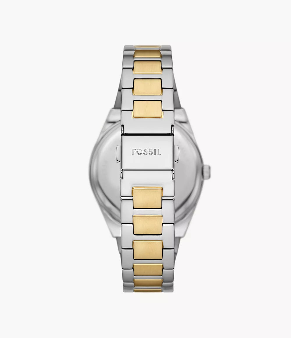 Reloj Fossil Scarlette Mujer Pulsera Bicolor - Detalle de esfera