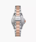 Fossil Reloj Blue Dive de dama pulsera de metal 36 mm - Detalle de esfera