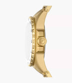 Reloj Fossil Dive Mujer Acero Inoxidable Dorado - Vista lateral