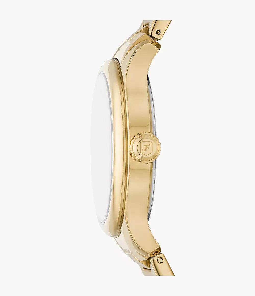Reloj Fossil Gilmore Mujer Metal Dorado Esfera - Vista lateral