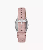 Reloj Fossil Harlow Mujer Correa Cuero Rosado - Detalle de esfera