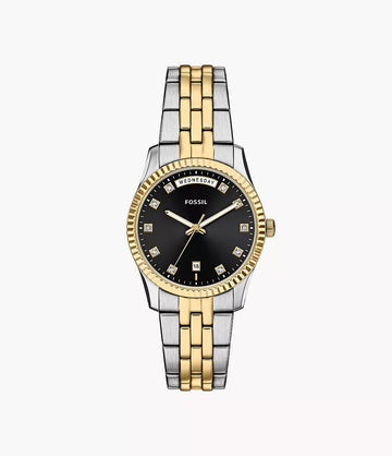 ES5458 Reloj Fossil Scarlette de mujer pulsera de metal bicolor