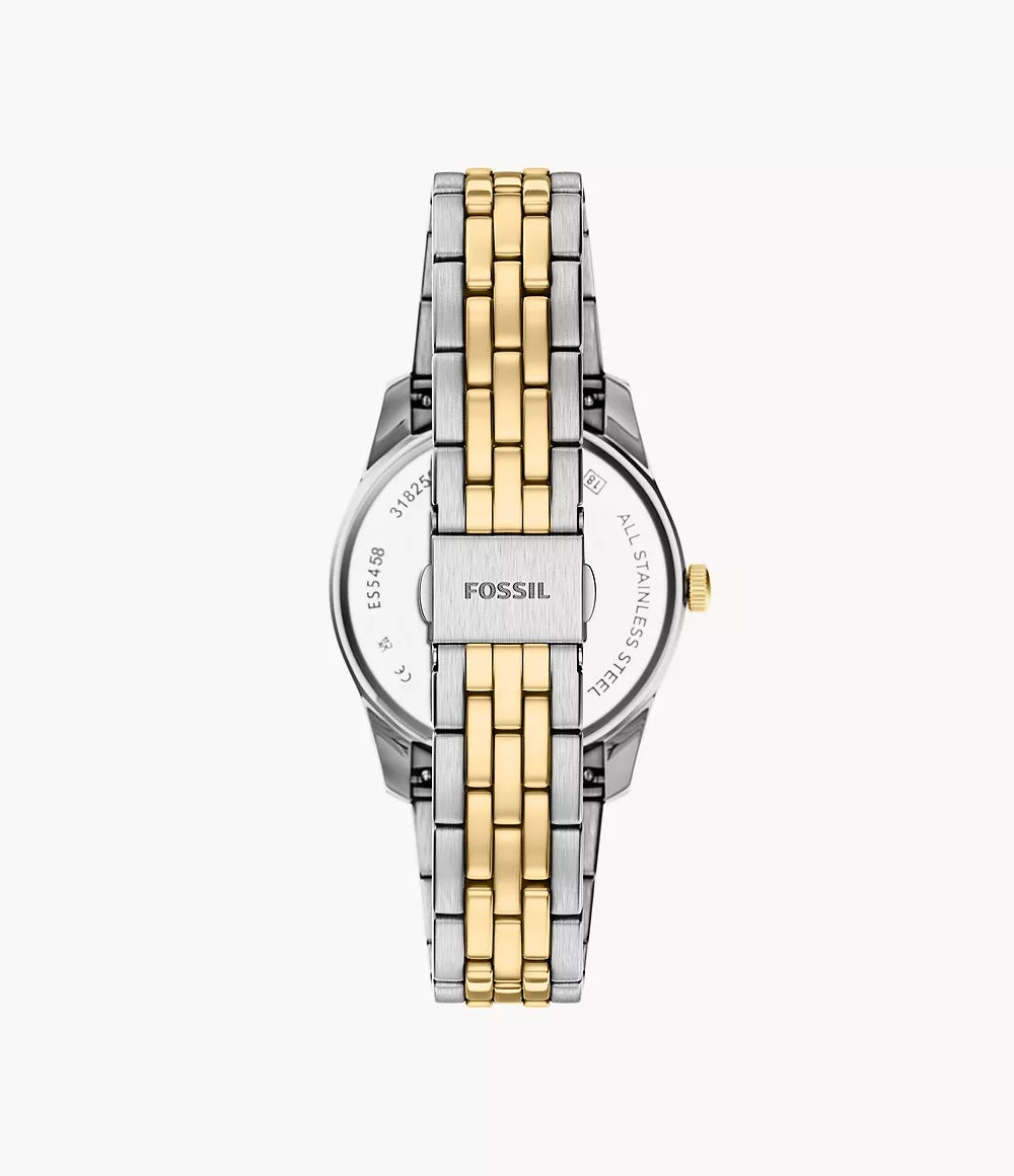 ES5458 Reloj Fossil Scarlette de mujer pulsera de metal bicolor