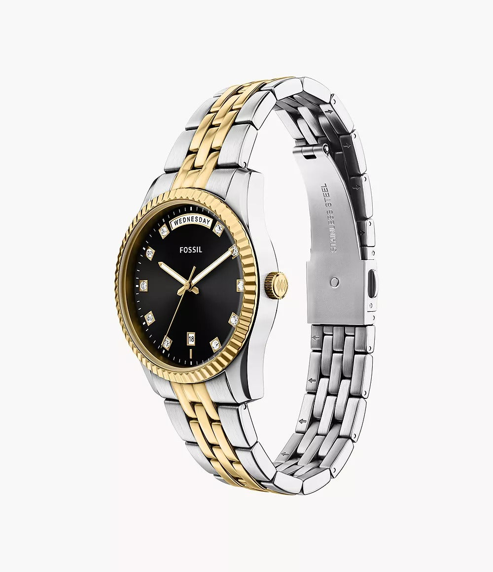 ES5458 Reloj Fossil Scarlette de mujer pulsera de metal bicolor