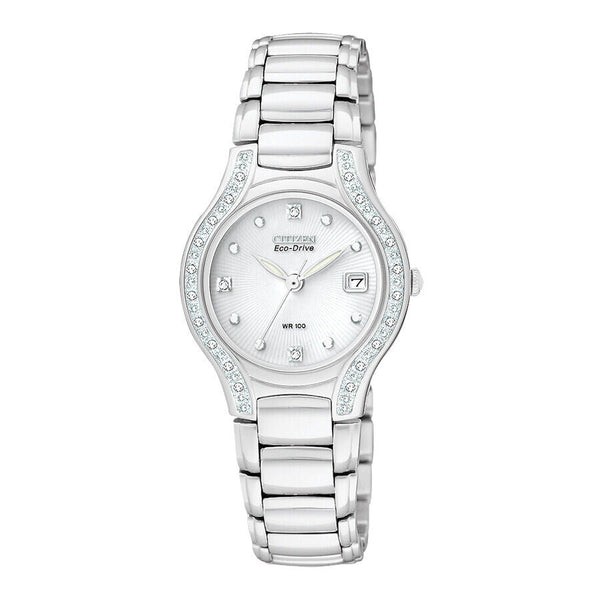 51B Reloj Citizen Eco-Drive Mujer Acero con Cristales - Vista lateral